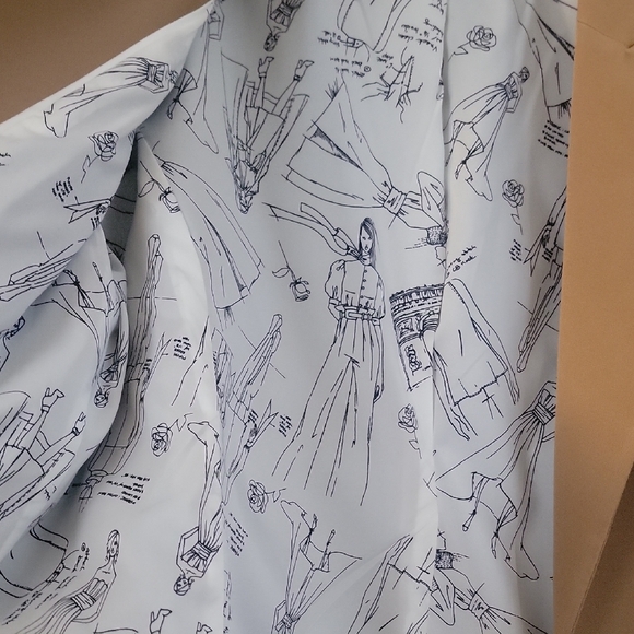 White House Black Market Tan and Silver Blazer - Picture 5 of 5